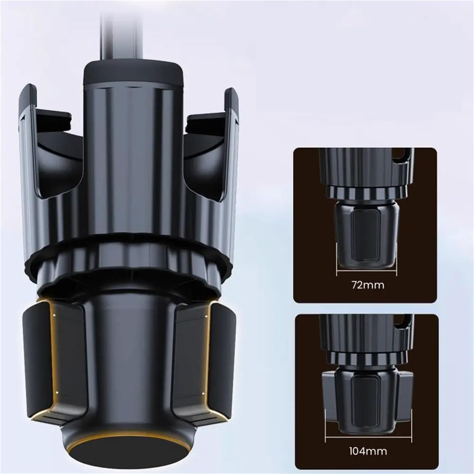 portacaffè Supporto Per Telefono Per Tazza Da Auto 2 In 1 Base Regolabile Supporto Per Rotazione Per Smartphone A 360 Gradi Portabottiglie Per Interni Di Automobili