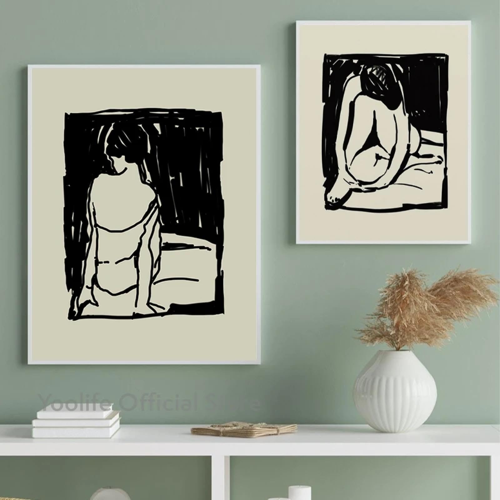 Impression d'art minimaliste sur toile haute définition