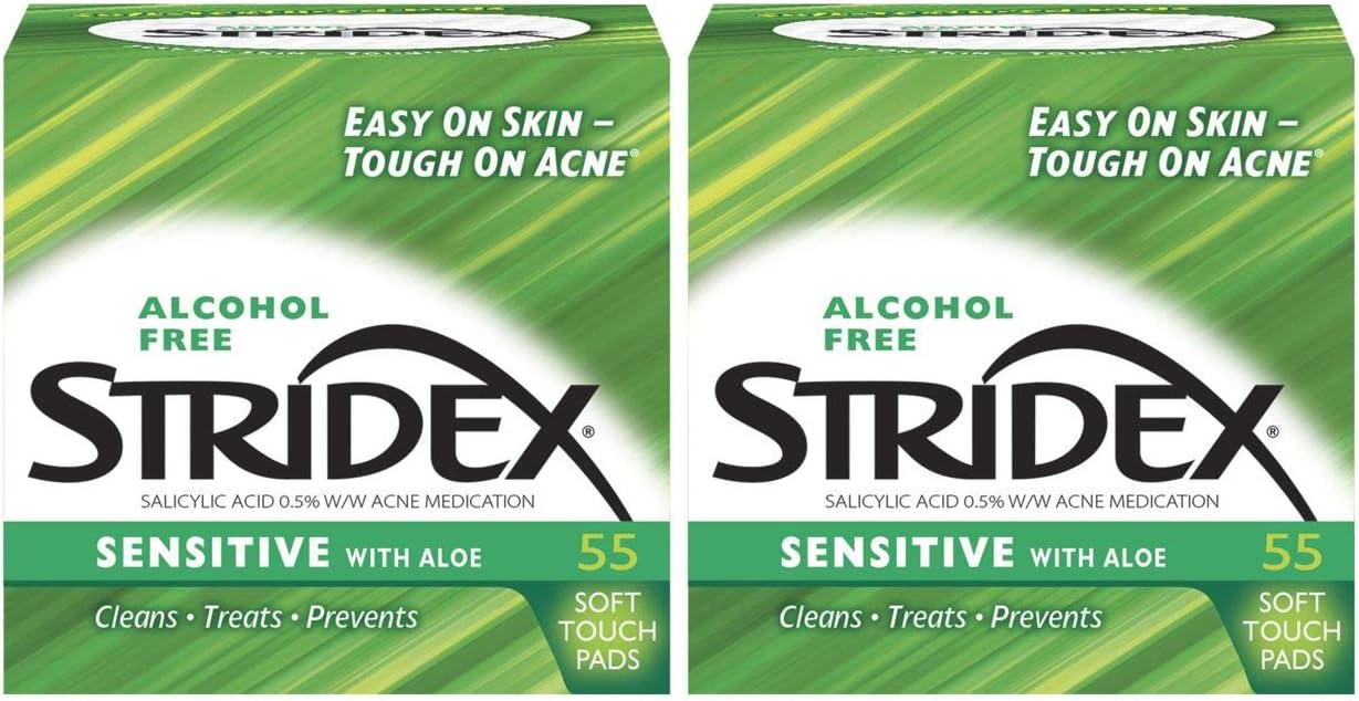 Stridex Medicated Pads, Sensitive, 55 Count