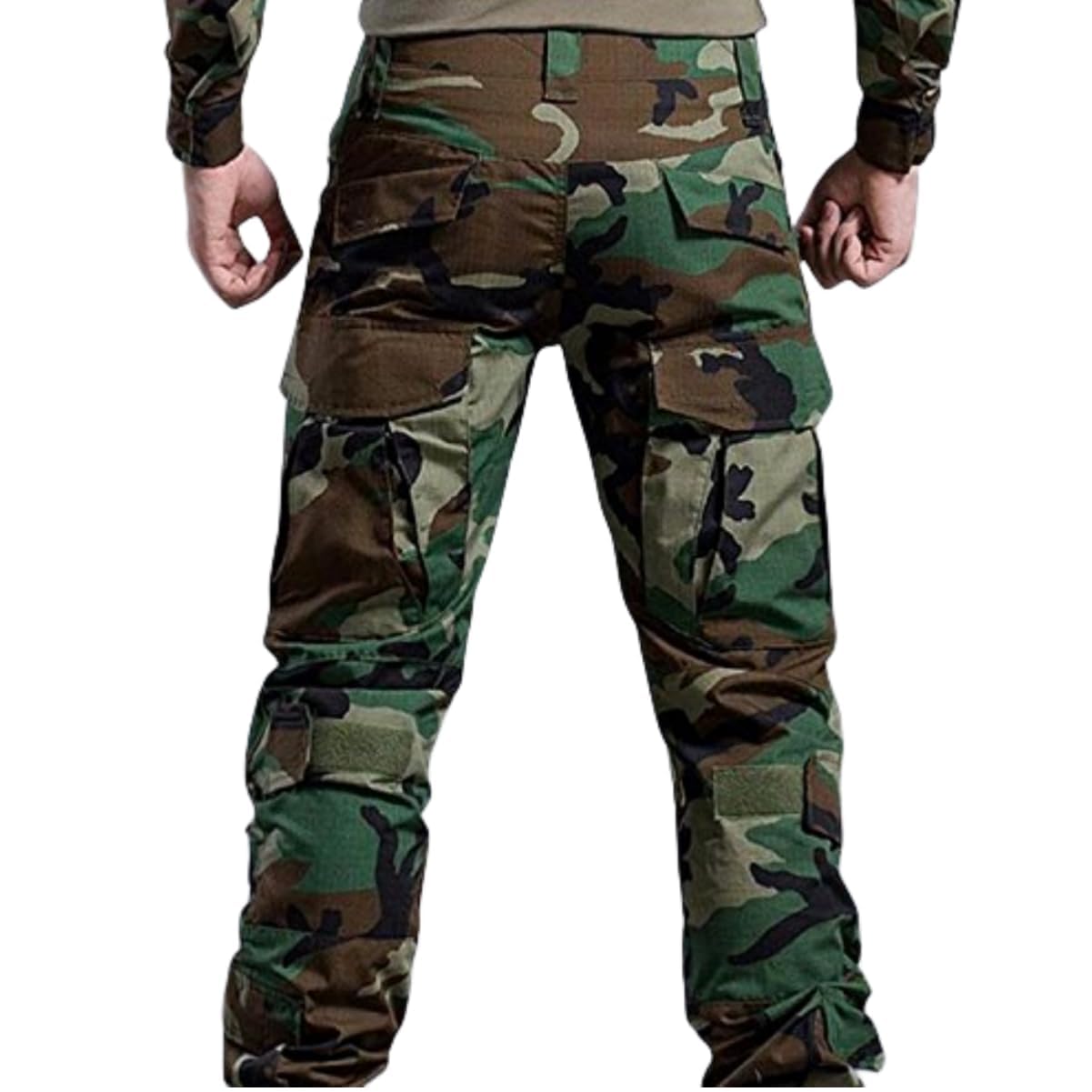 Esercito Militare tattico Airsoft Paintball Shooting Pantaloni da Combattimento da Uomo con Ginocchiere MCBK