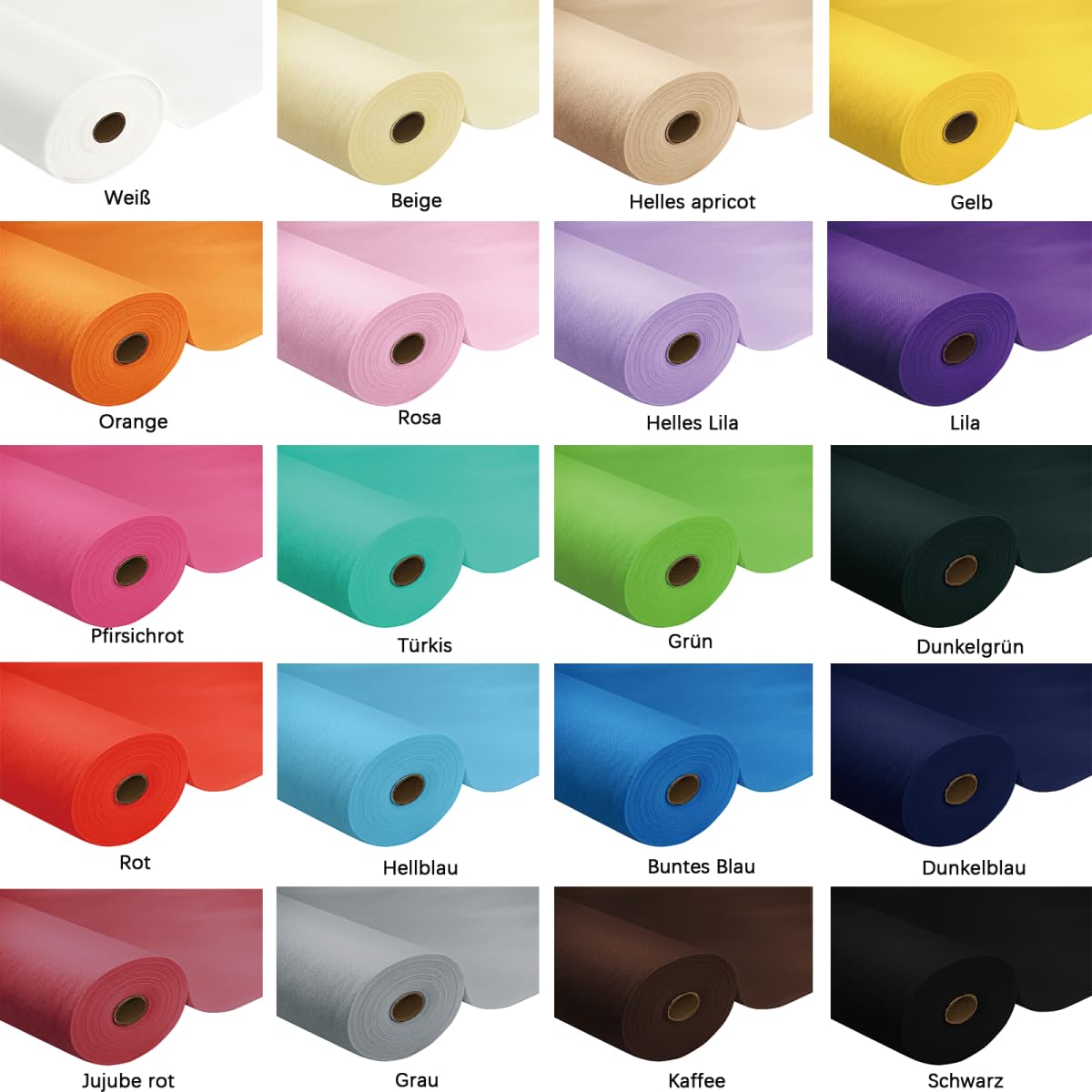 HiBeauty PRO Tischdeckenrolle Einweg, Lila, 1.18x25m, Tischdecke