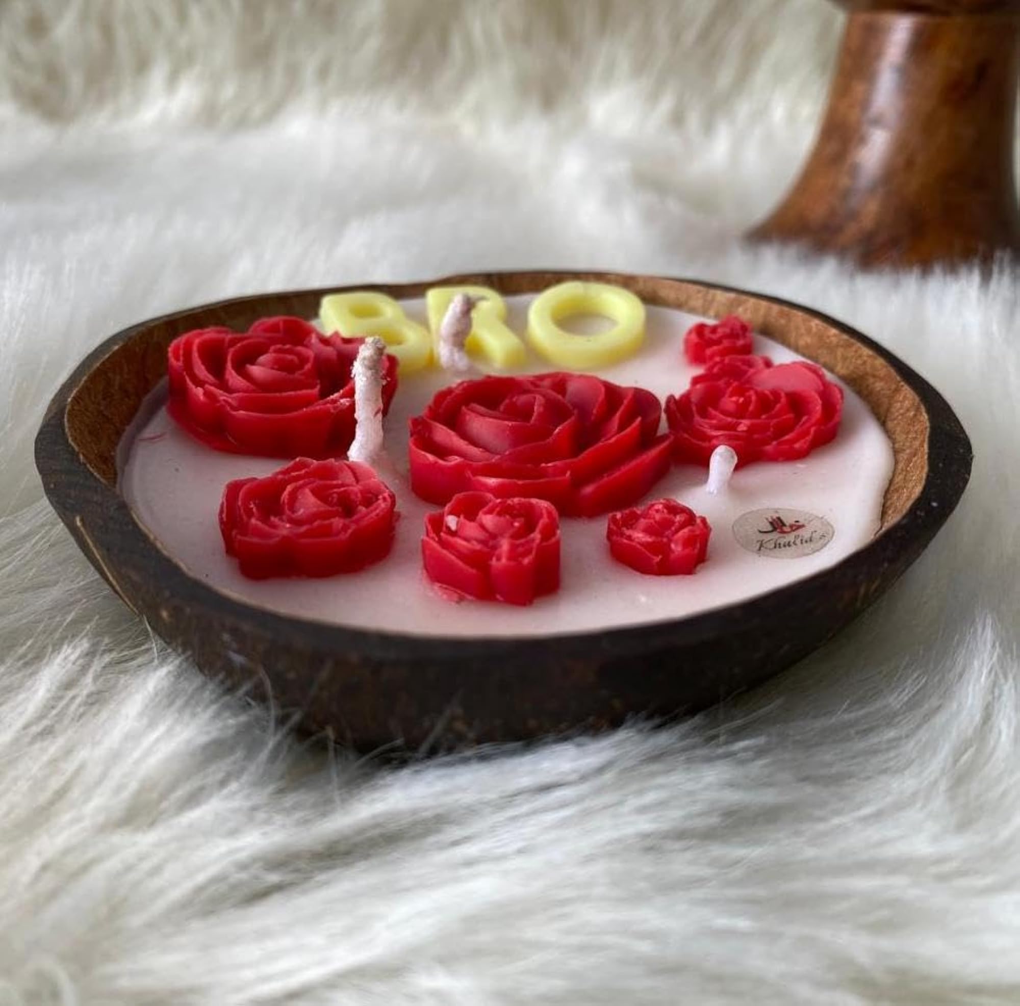 Khalid's RAKSHABANDHAN Special Coconut Shell Soy Candle