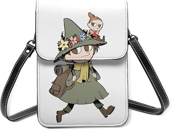 Amazon ムーミン リトルミィ スナフキン スマホポーチ ショルダーバッグ レディース 財布 ななめがけバッグ 散歩用 Zarker かわいい おしゃれ Puレザー お財布ポシェット キャラクター Zarker シューズ バッグ