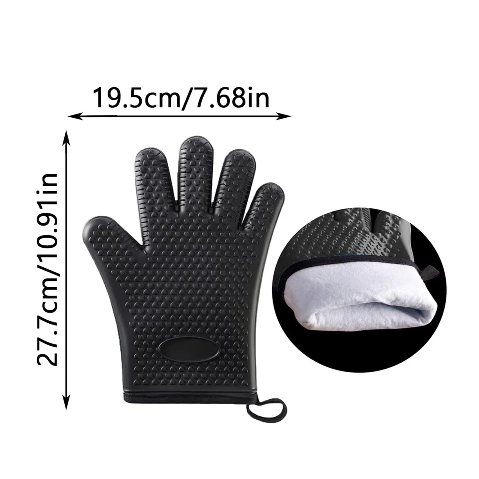Mitaines de Four en Silicone résistantes à la Chaleur(Gray)