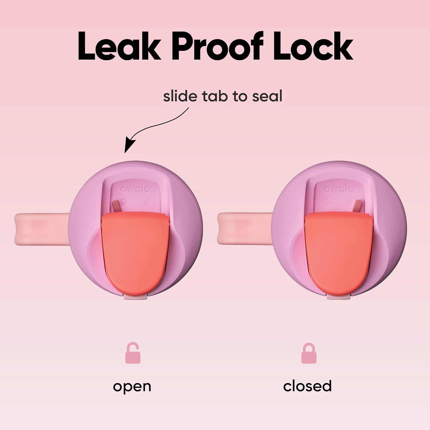 Owala FreeSip Tumbler Insulated Stainless Steel Water Bottle with Built-in Straw and Side Handle, For Travel, Work, School, and Sports, 40oz, BPA Free, Leak Proof, Angel Food Cake - Image 3