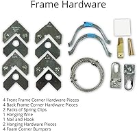 Vista 43 de Frame It Easy Marco de metal rojo de 24 x 36 pulgadas (Hanover)