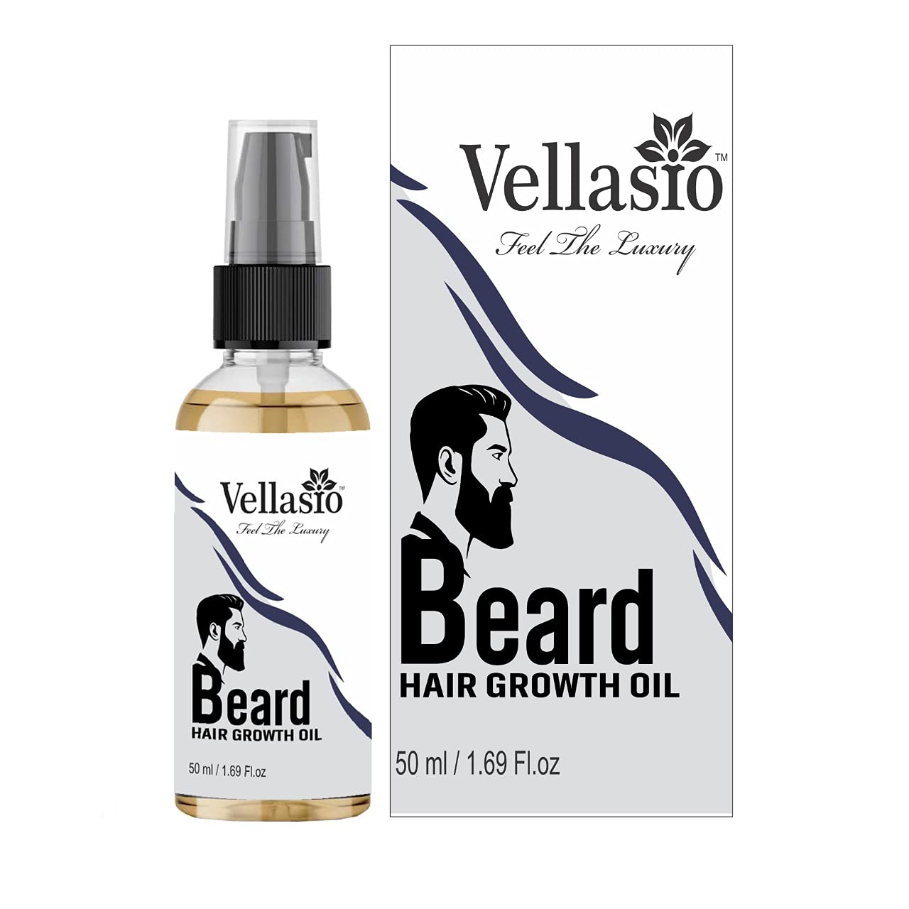 Vellasio Beard and Hair Growth Oil for Faster Beard Growth and Thicker Looking Beard | Beard Oil for Patchy and Uneven Beard Growth Oil for Men