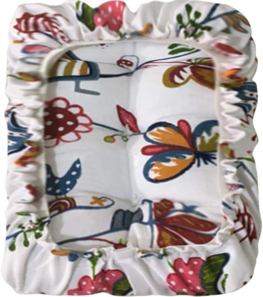 Padded Rectangle Bar Stool Cover Cushion with Elastic Fabric Satori Stool Seat Cushion for Metal Wooden Bench 12"x16" Green