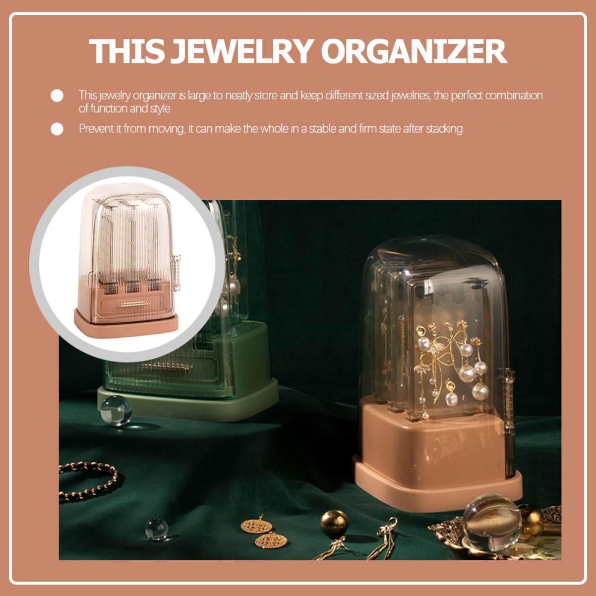 ボックス ジュエリー収納ボックス ジュエリーホルダー リング 収納ケース イヤリング レディース orrous ジュエリーディスプレ