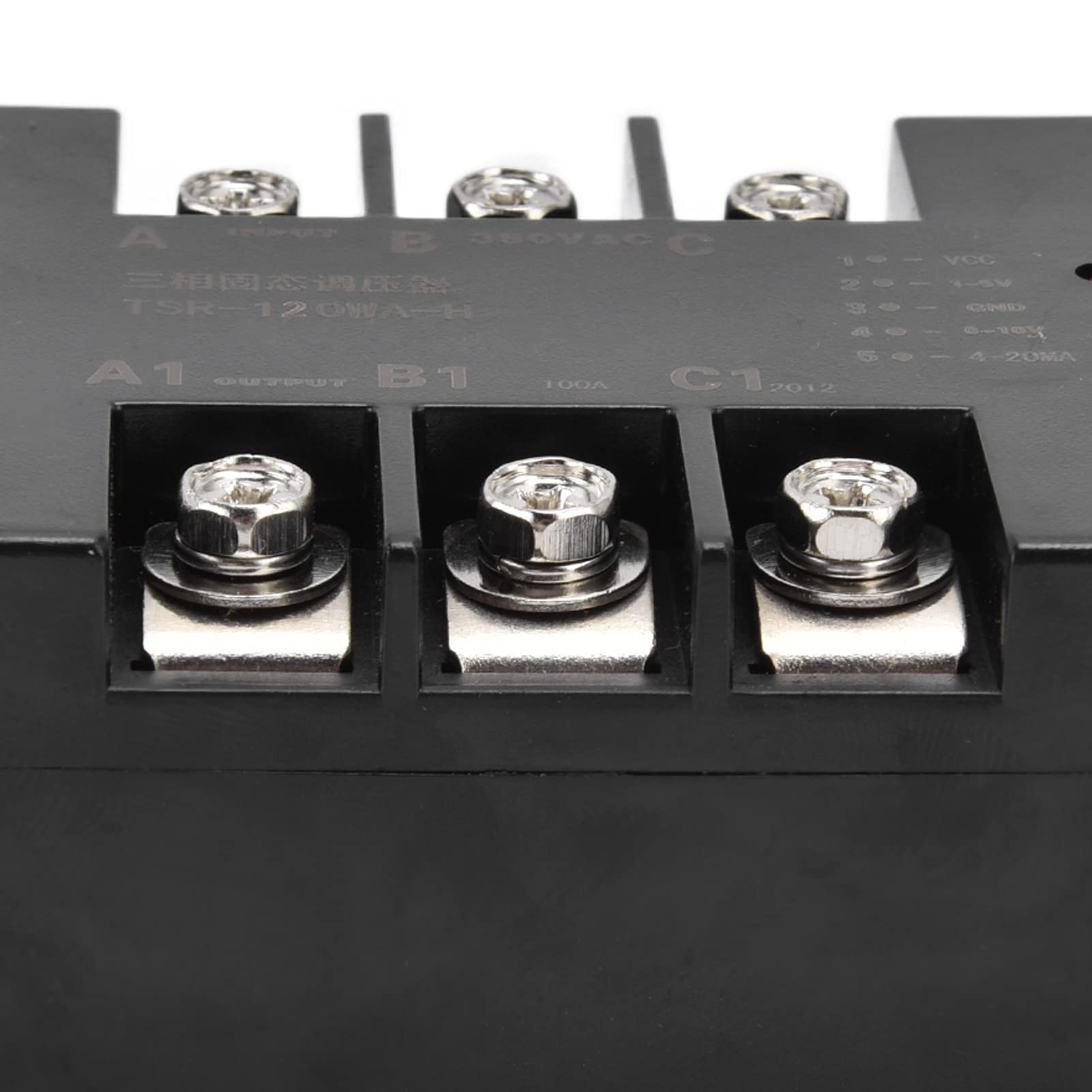 Generic 3-Phasen-Halbleiterregler Leistungsstarkes Spannungs-Dimm-Steuergerät für Industrielle Steuerungsanwendungen (TSR-120WA-H ohne Kühler)
