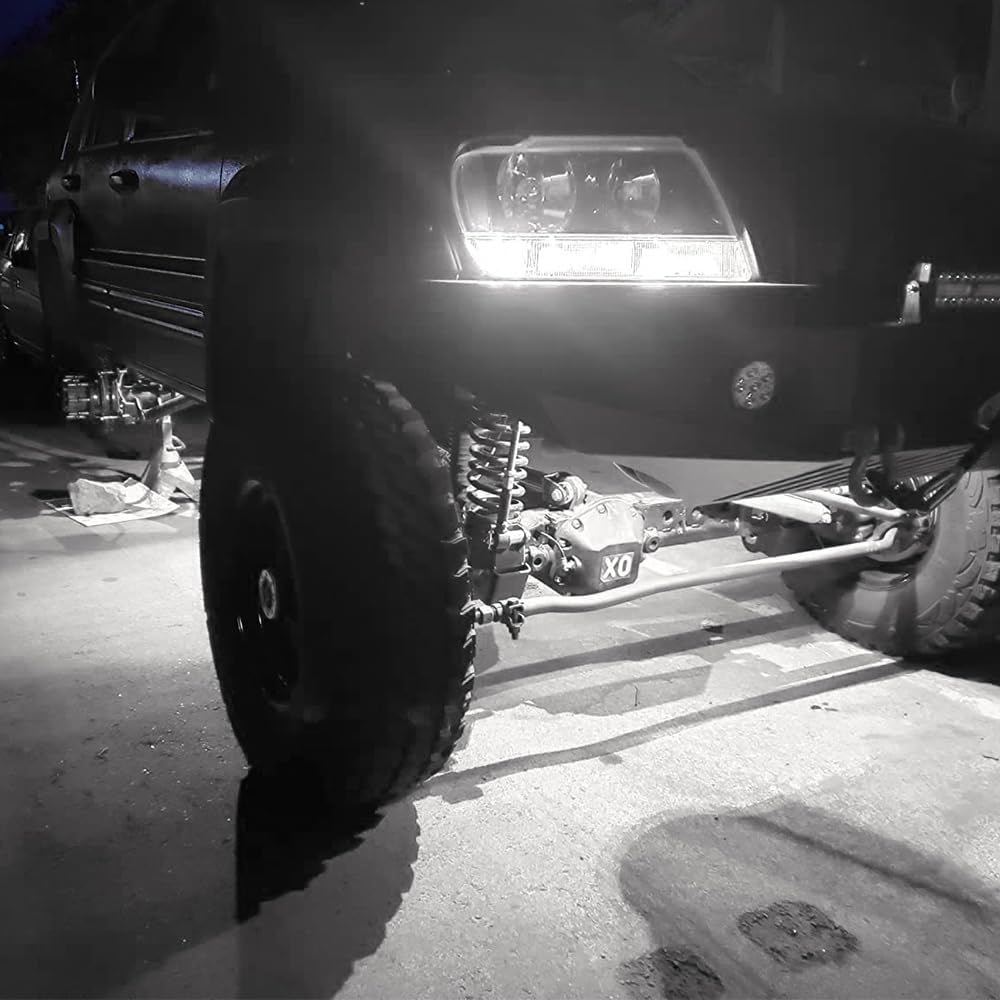 SUNPIE White Rock Lights, 16 Pods LED Rock Lights Underglow kit IP67 Waterproof Underglow Light kit for Trucks Car Jeep ATV UTV SUV Pickup Off Road RZR Under Body Glow Light Trail Lighting