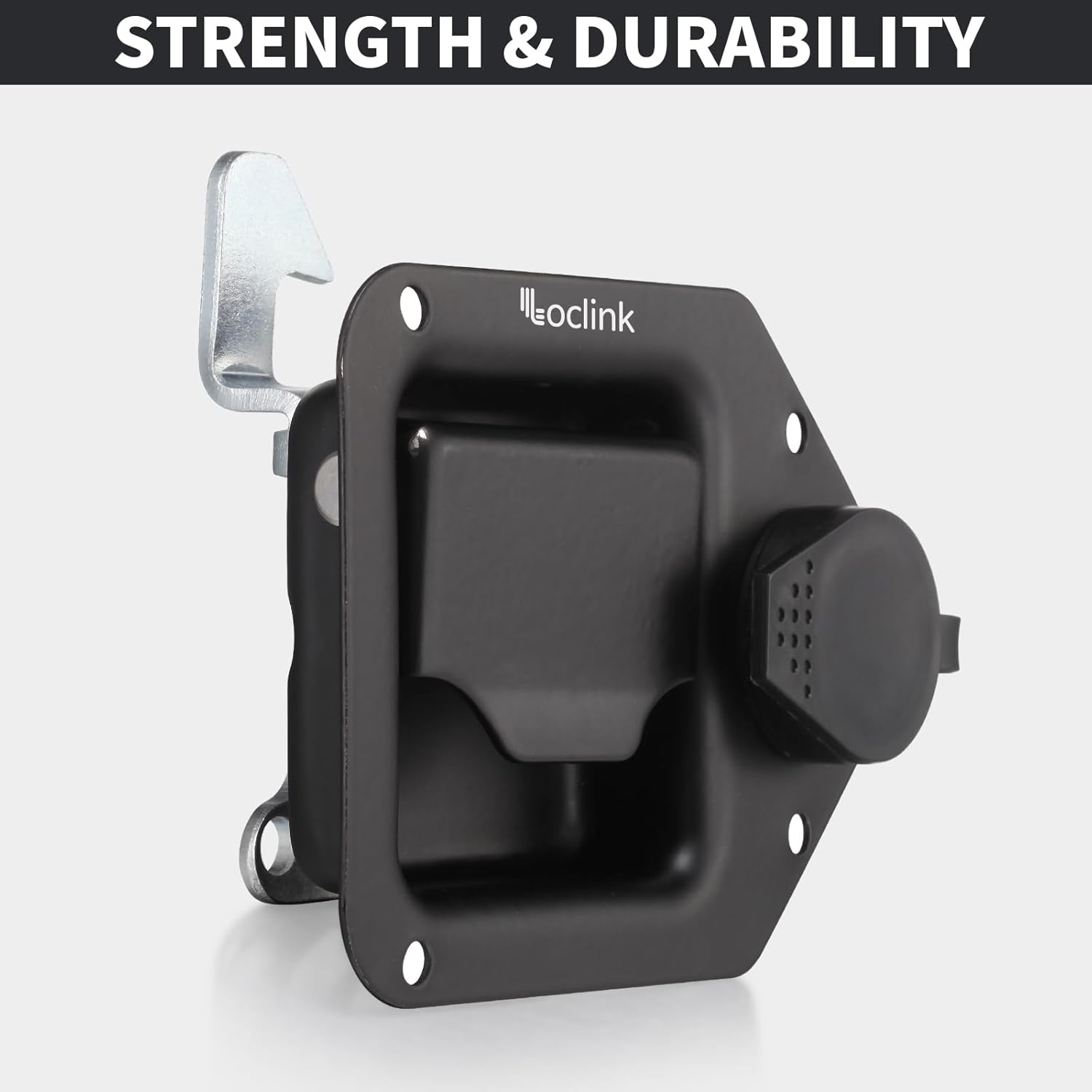 Black Truck Box Latch Replacement kit, 2PCS Paddle Latch Tool Box Locks with Keys,Truck Box, Trailer Door, RV, Camper, ATV, UTV, Storage Box, 4.4" L x 3.3" W