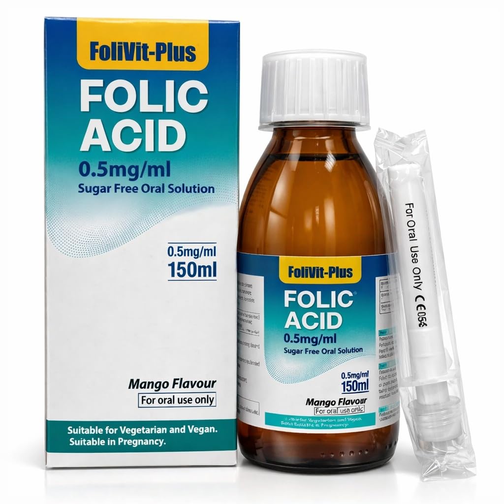 FOLIVIT-PLUS | Folic Acid Liquid | Vitamin B9 | 150 ml
