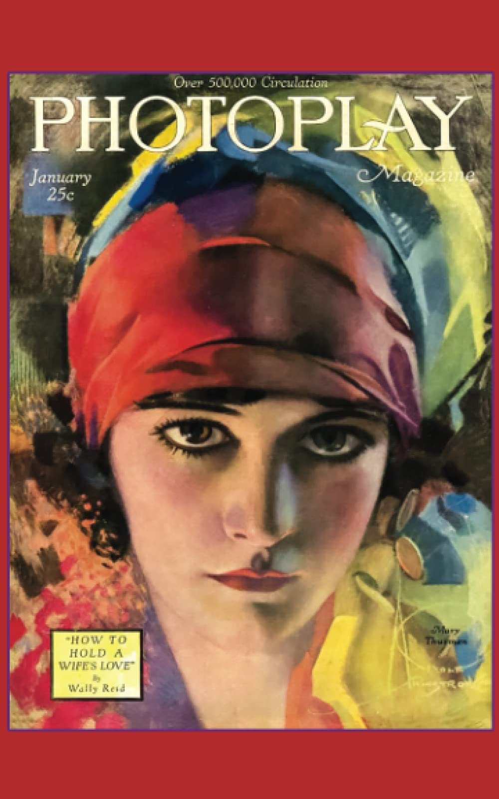 Vintage Photoplay Magazine Cover 1921 Blank Journal Mary Thurman: Hollywood Golden Age