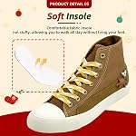 Canvas High Top Shoes for Women Men Fashion High Top Lace Up Sneakers Womens Mens Canvas Shoes Casual Tennis Walking Shoes Comfortable Breathable