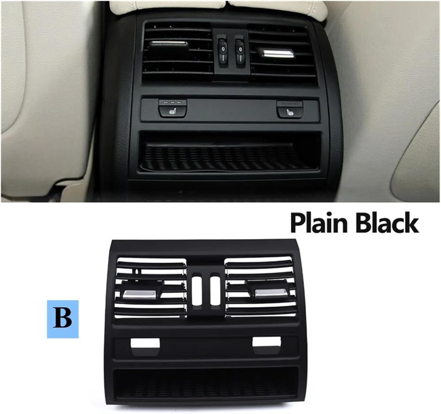 Automotive Air Conditioning Vents Air Conditioning Vent Outlet Grille Assembly Fit for BMW 5 Series F10 F11 F18 520i 523i 525i 528i 535i 64229172167 Nice-Looking(Rear Panel B)