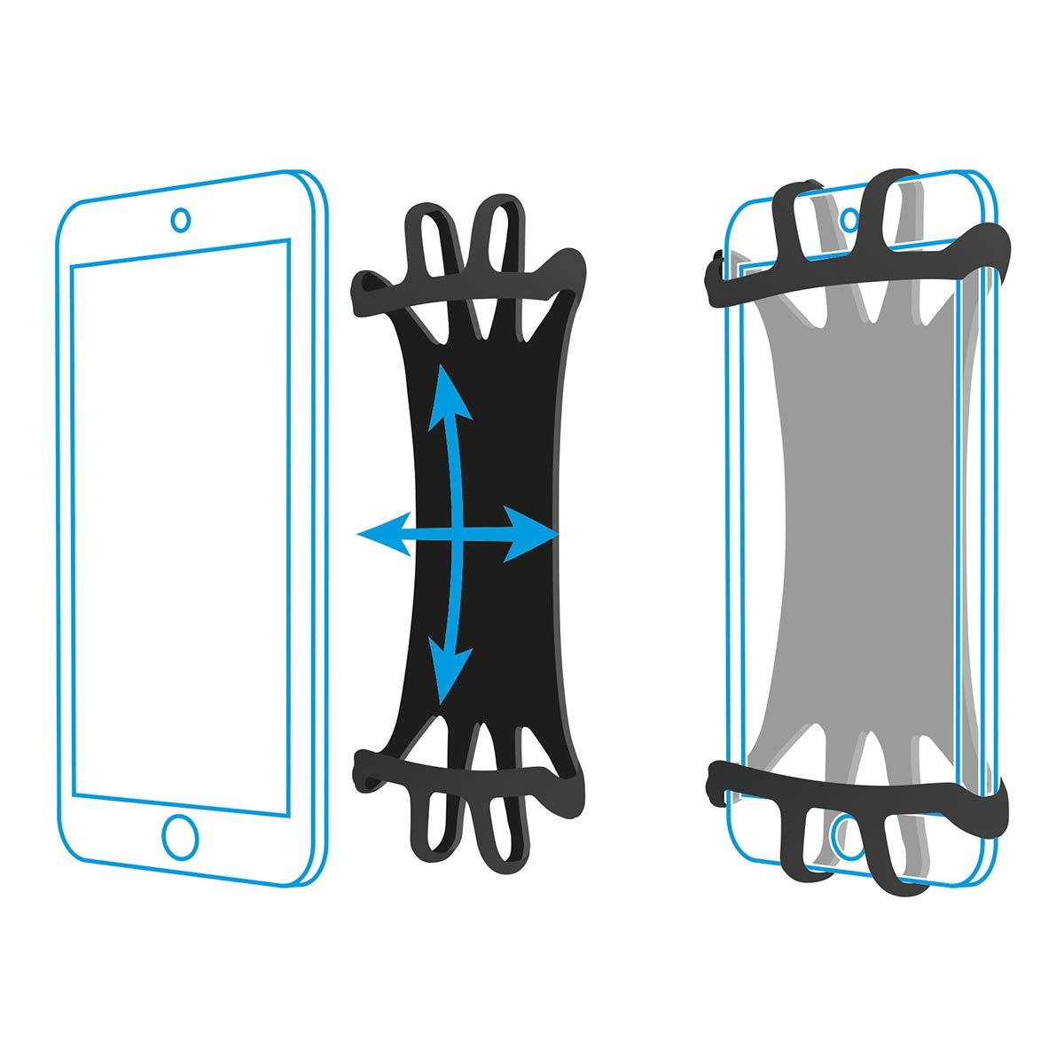 MOBILIS Brassard Poignet/Bras Universel 5-7" pour Terminal de Saisie & Smartphone, Ajustable, Rotation 360°, Armband Compatible Zebra TC22 TC27 TC21 TC26 TC51 TC56, EDA51 EDA52 EDA56 XCover