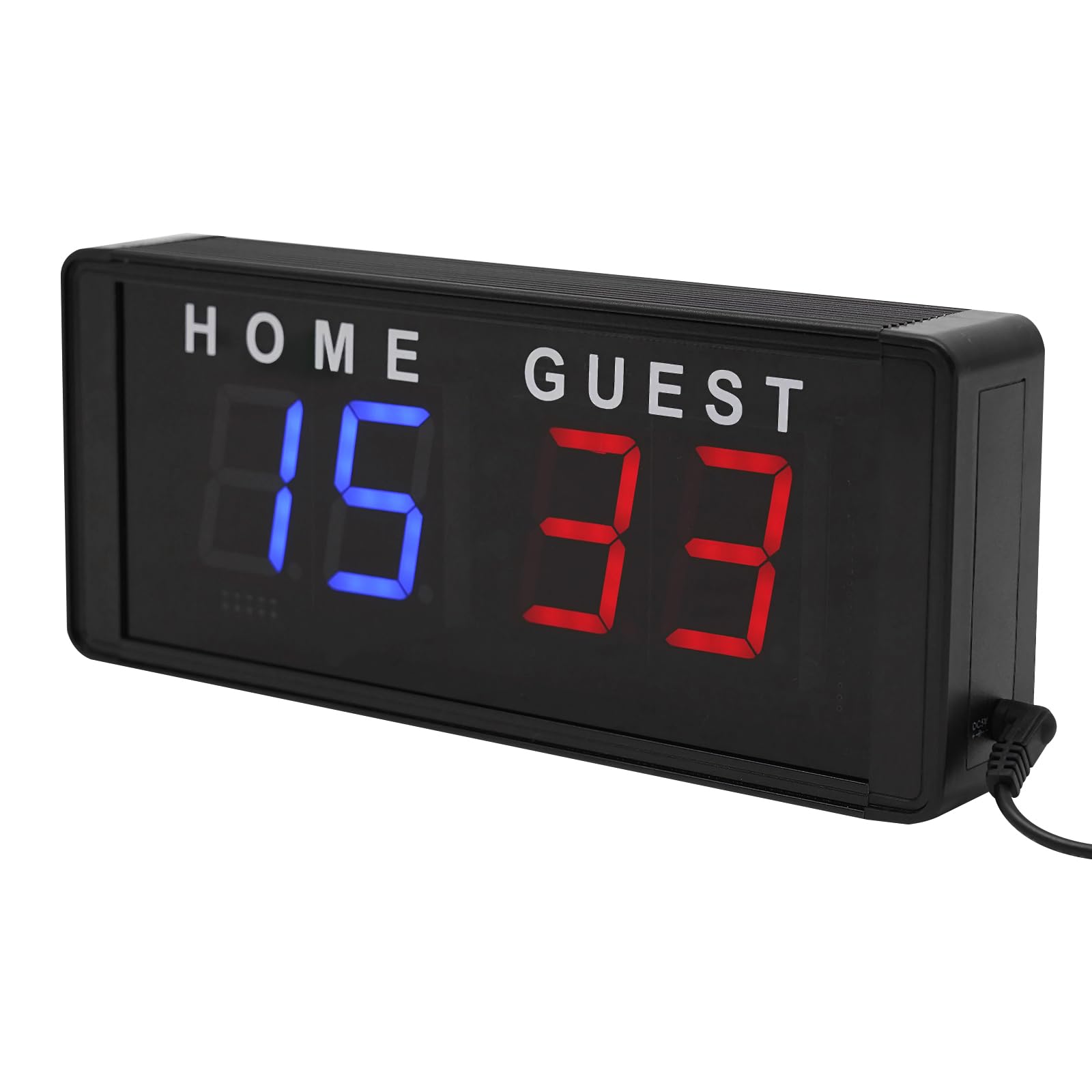 Tabellone segnapunti elettronico a LED digitale con telecomando, 5 luminosità regolabile per basket, calcio, pallavolo