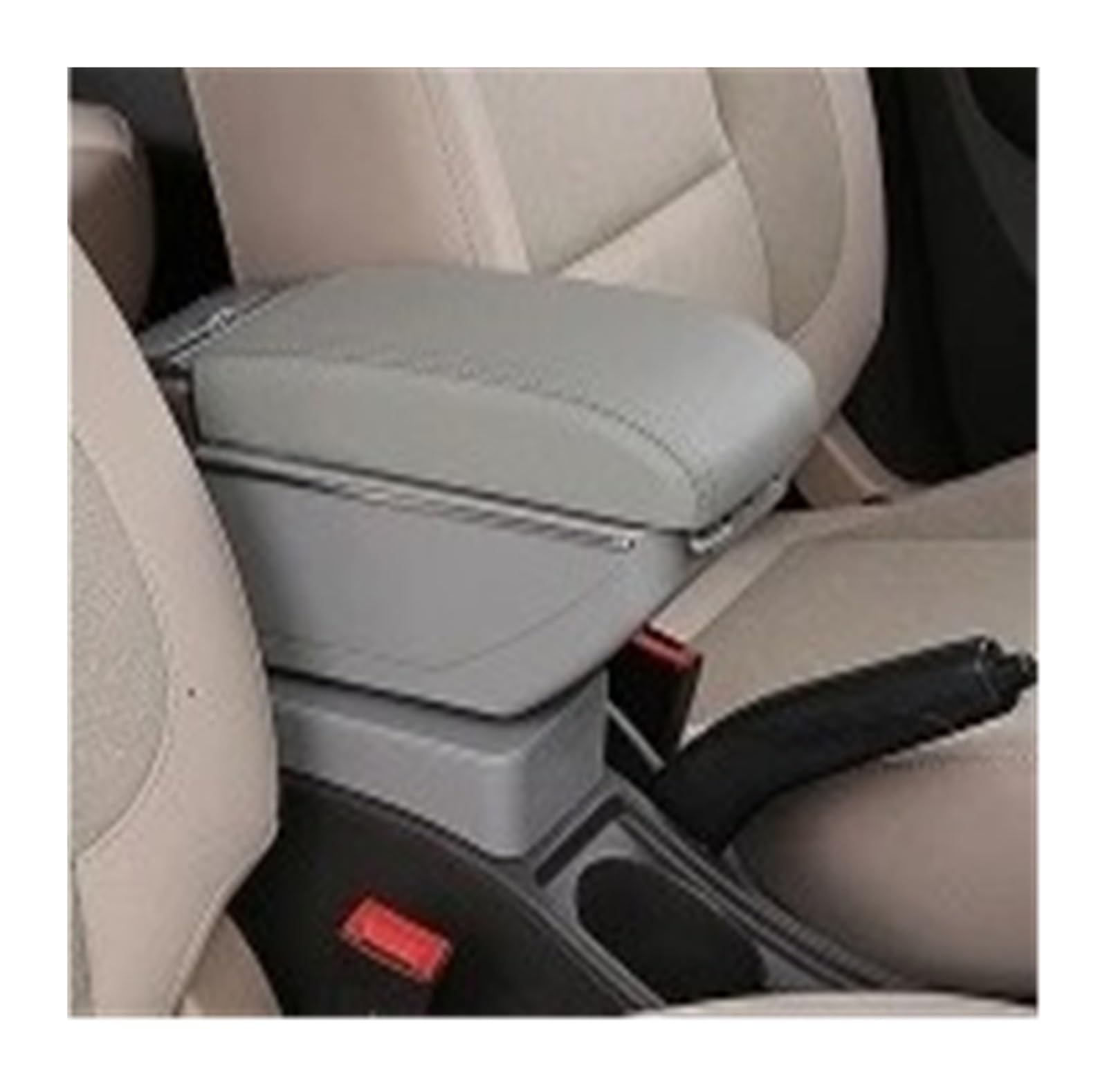 Armrest Storage Box For VW For Polo Armrest Box Central Store Content Storage Center Console With Cup Holder Ashtray USB