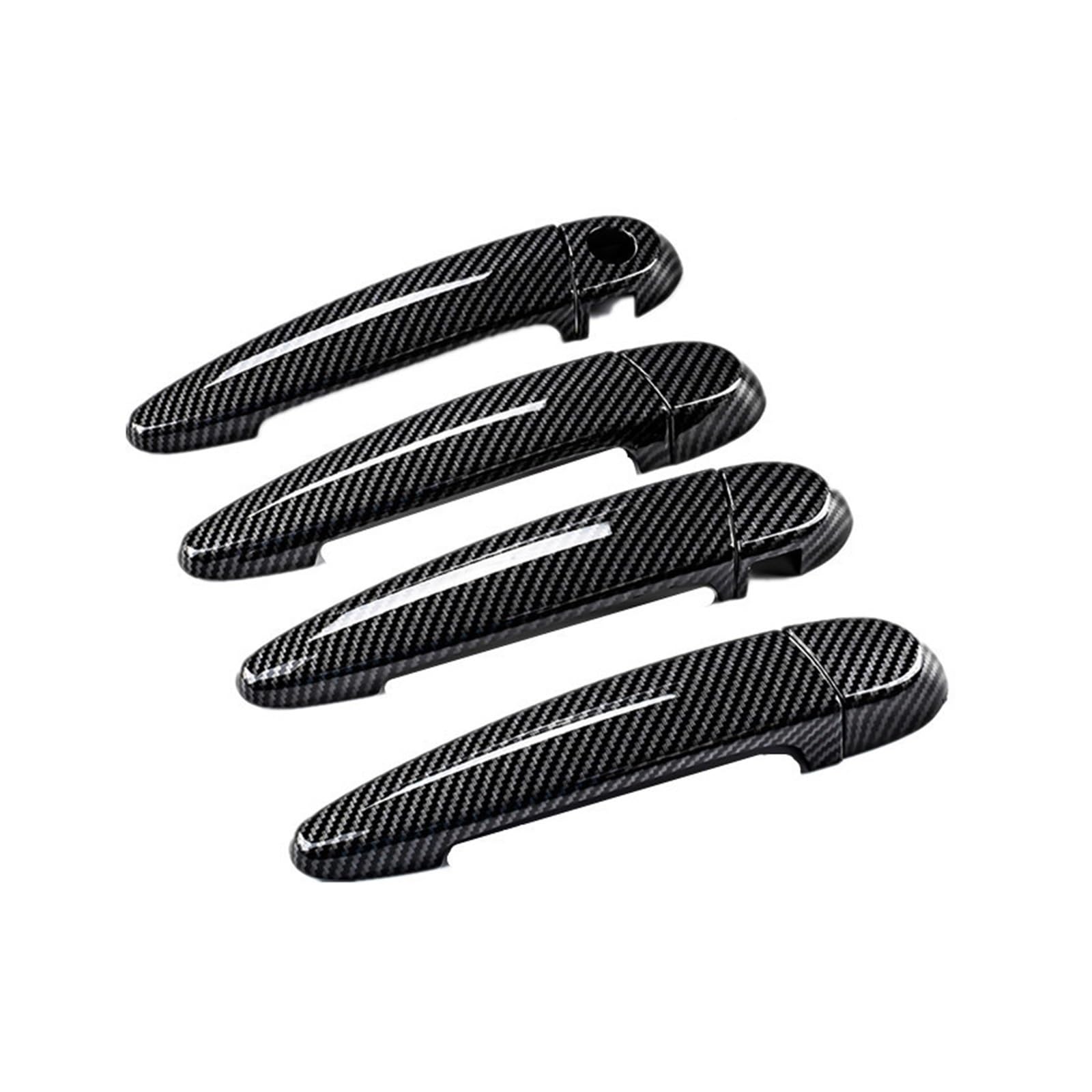 BYSKJZ Car Exterior Door Handle for BMW for E87 90 91 92 93 for F30 for X1 for X2 for X3 for X4 for X6 LHD Car Exterior Door Handle Covers Trims(Carbon Fiber)