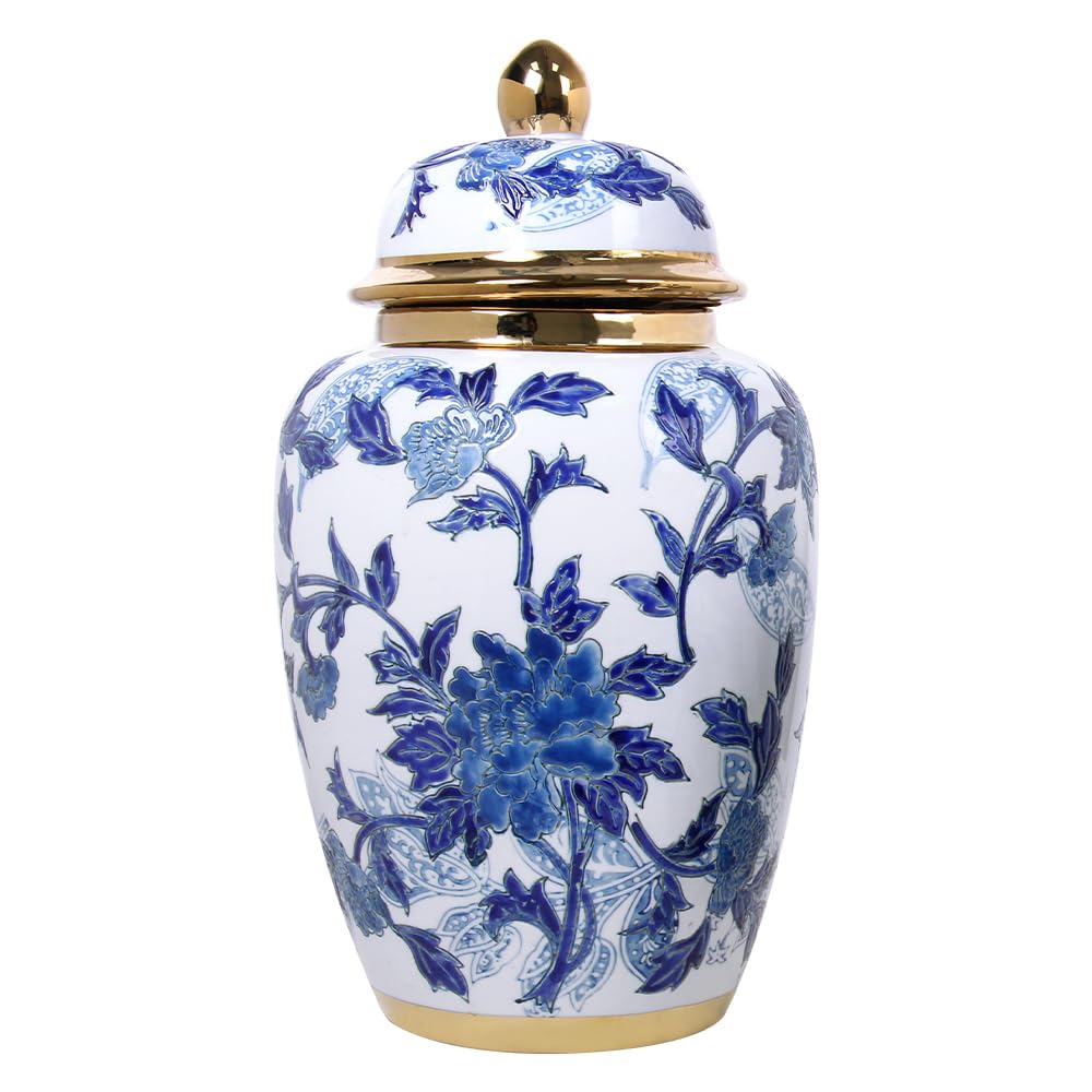 Andaliz Gold-Trim Ginger Jar