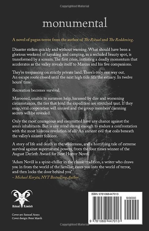 Image of Monumental: A Novel of Pagan Terror from the Author of The Ritual