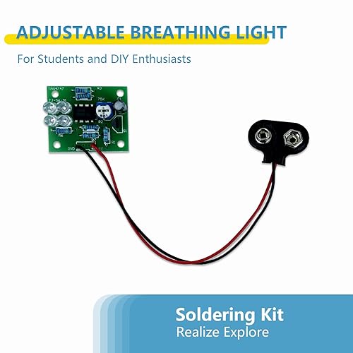 Miniatura 2 de EI Luz de respiración electrónica Kit de práctica de soldadura LED Kit de montaje Electrónico Kit de soldador Componente electrónico Ingeniería