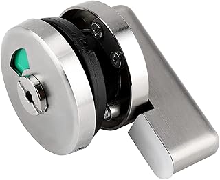 Keenso Vacant Engaged Door Lock Smooth Zinc Alloy Screw/Fastener for Bathroom Toilet Public Restroom