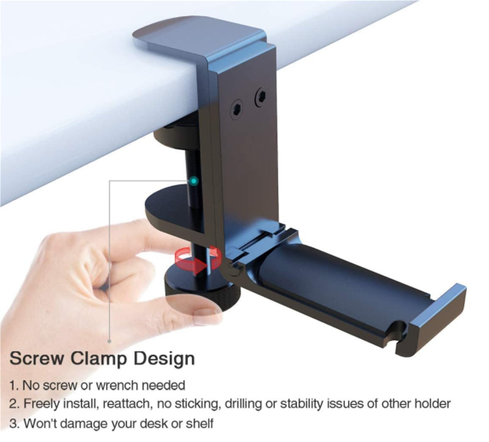 Supporto per Cuffie Supporto for Cuffie Gancio for Cuffie Supporto for Cuffie sotto Il Tavolo Supporto for Cuffie Pieghevole in Alluminio Headphone Stand