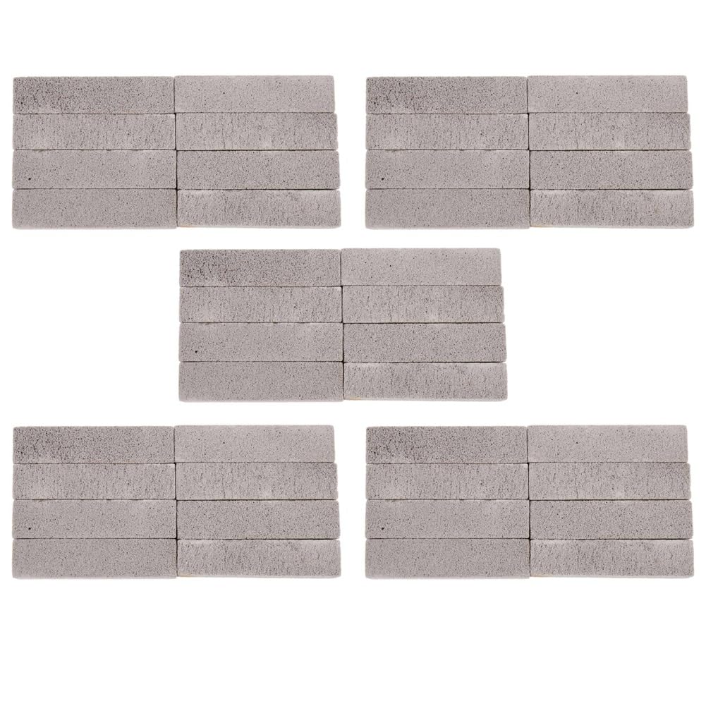 Hndhbfgrt 40 Pieces Pumice Stones for Cleaning Pumice Scouring Pad Grey Pumice Stick Cleaner for Removing Toilet Bowl Ring Bath