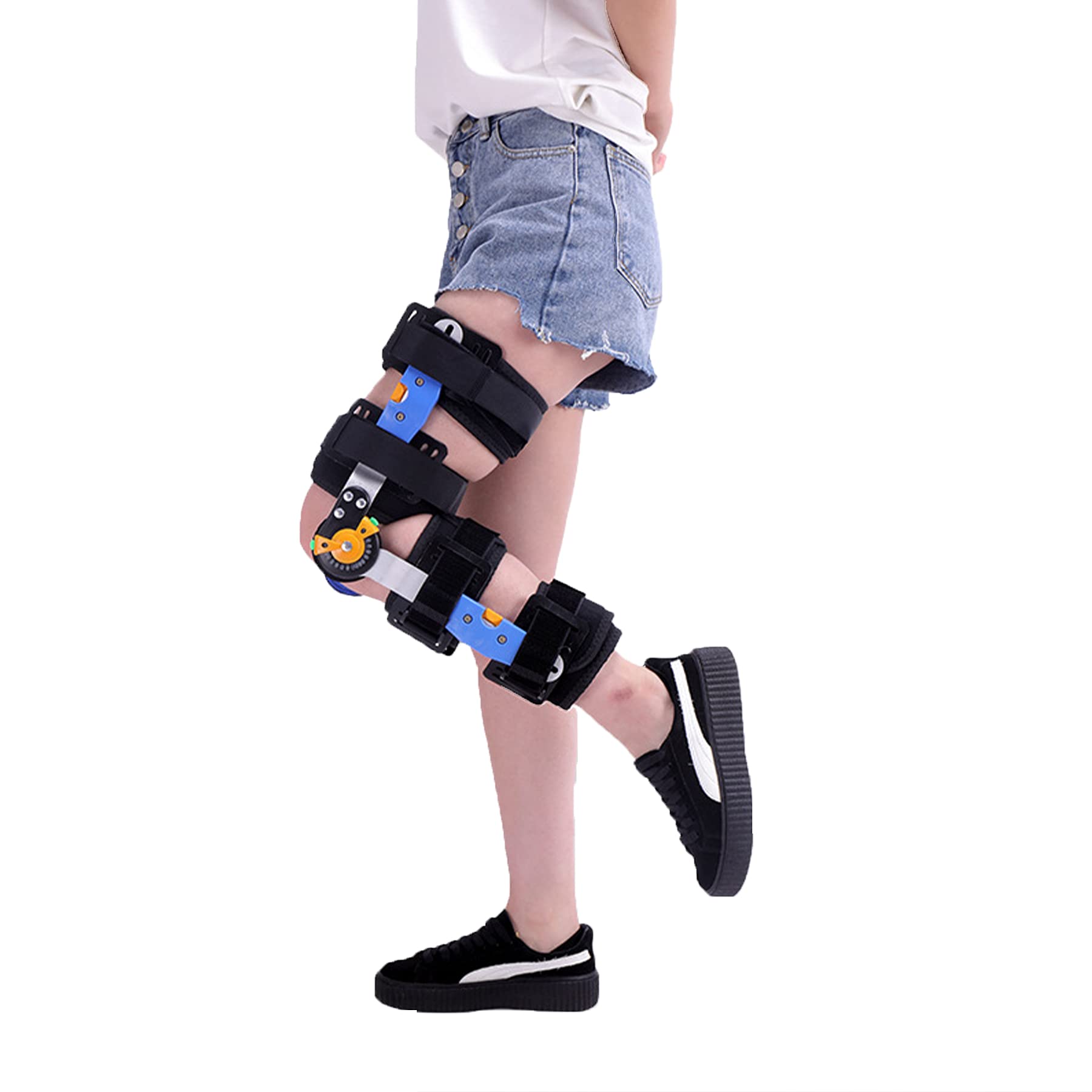 ROM Estabilizador Rodilla para Artritis ACL PCL Cirugía Desgarro Menisco Recuperación Artritis Reparación Cartílago Dolor Articular Degeneración Medial Lateral Estabilizador Piernas