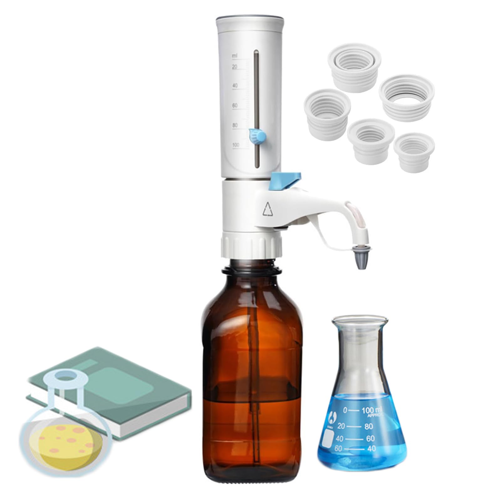 Yxzqloz Liquid Dispenser, Semi-Automatic Laboratory Equipment Precise Scale, Convenient Operation For Lab Solvents (1)
