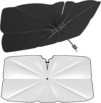 Pare Soleil Voiture Compatible Avec Citroen C5 AIRCROSS Hybrid 2023-2025,Pare Soleil Voiture Pare Brise Avant Pare Soleil(Silver