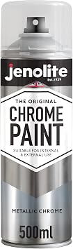 JENOLITE Chrome Paint Aerosol, Corrosion & UV Resistant 1x16.9oz | Spray Paint, Smooth Metallic , Colour
