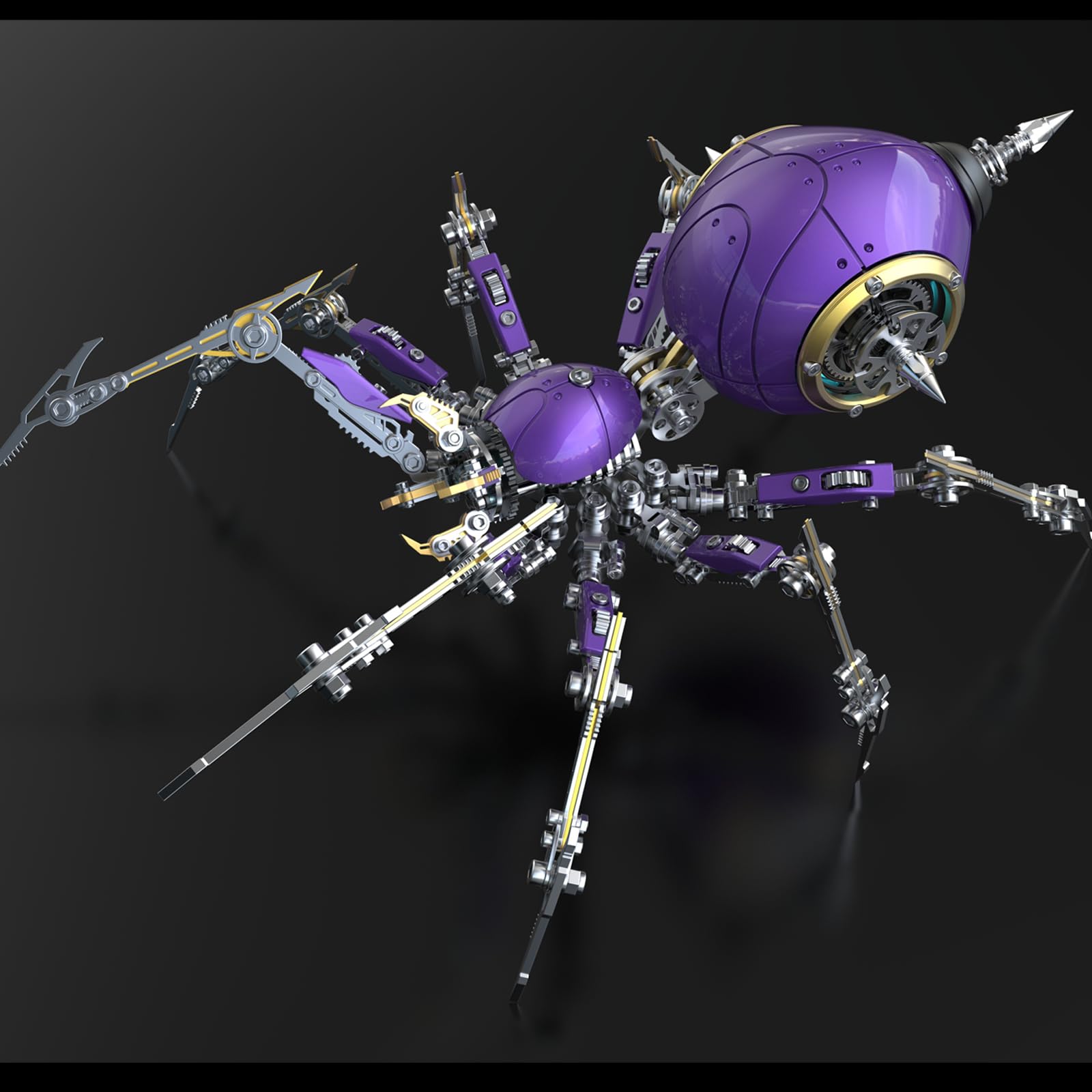 3D Metall Puzzle Spinne Modellbausatz für Erwachsene, DIY Metall 3D Puzzle Modell Kits mit Werkzeug, Desktop Spielzeug Geschenke für Erwachsene
