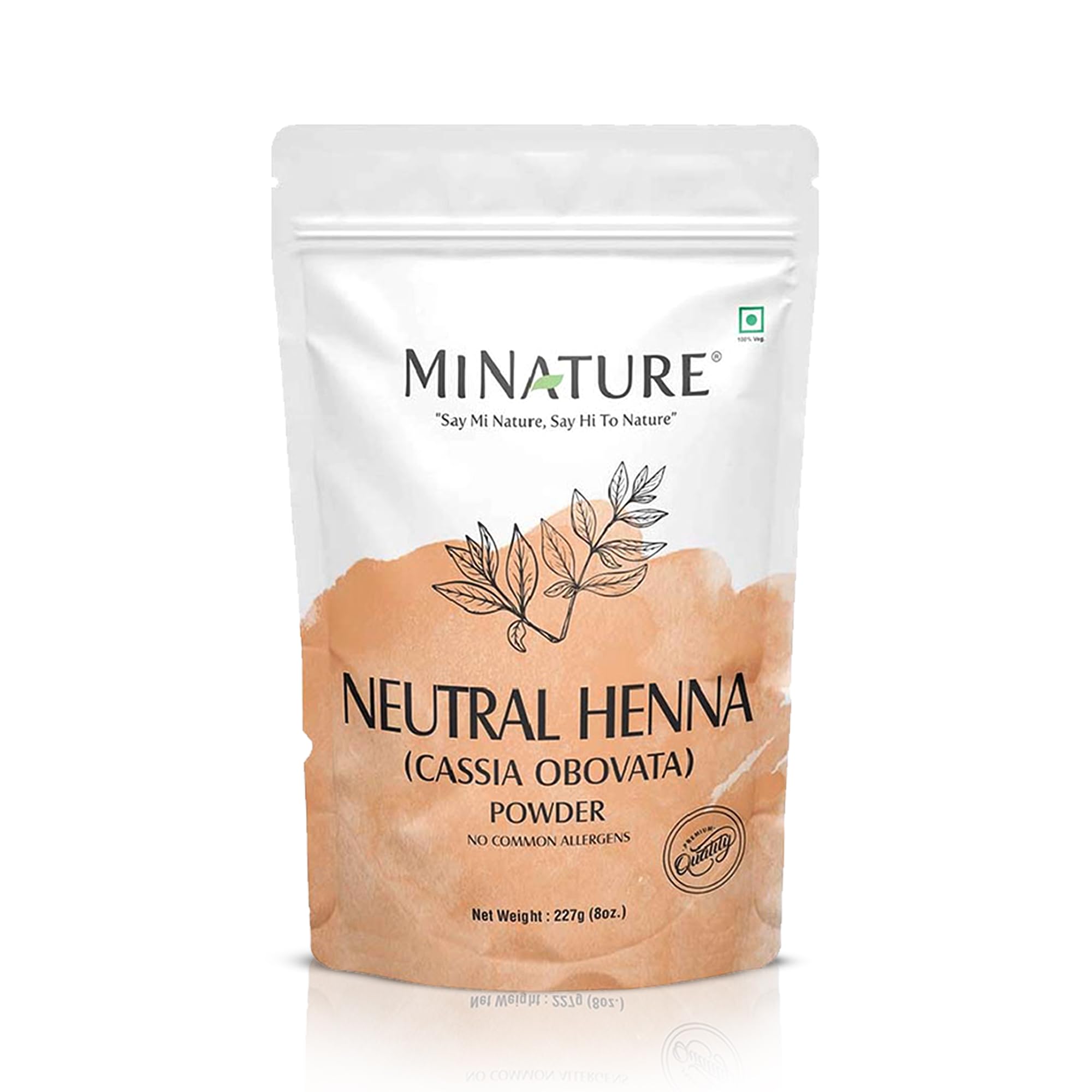 minature Pure Neutral Henna Powder(Cassia Obovata) |for Hair Conditioning| Adds no Colour to hair| 100% Herbal & Natural Scalp care mask |Unisex |227 gm(8 oz)