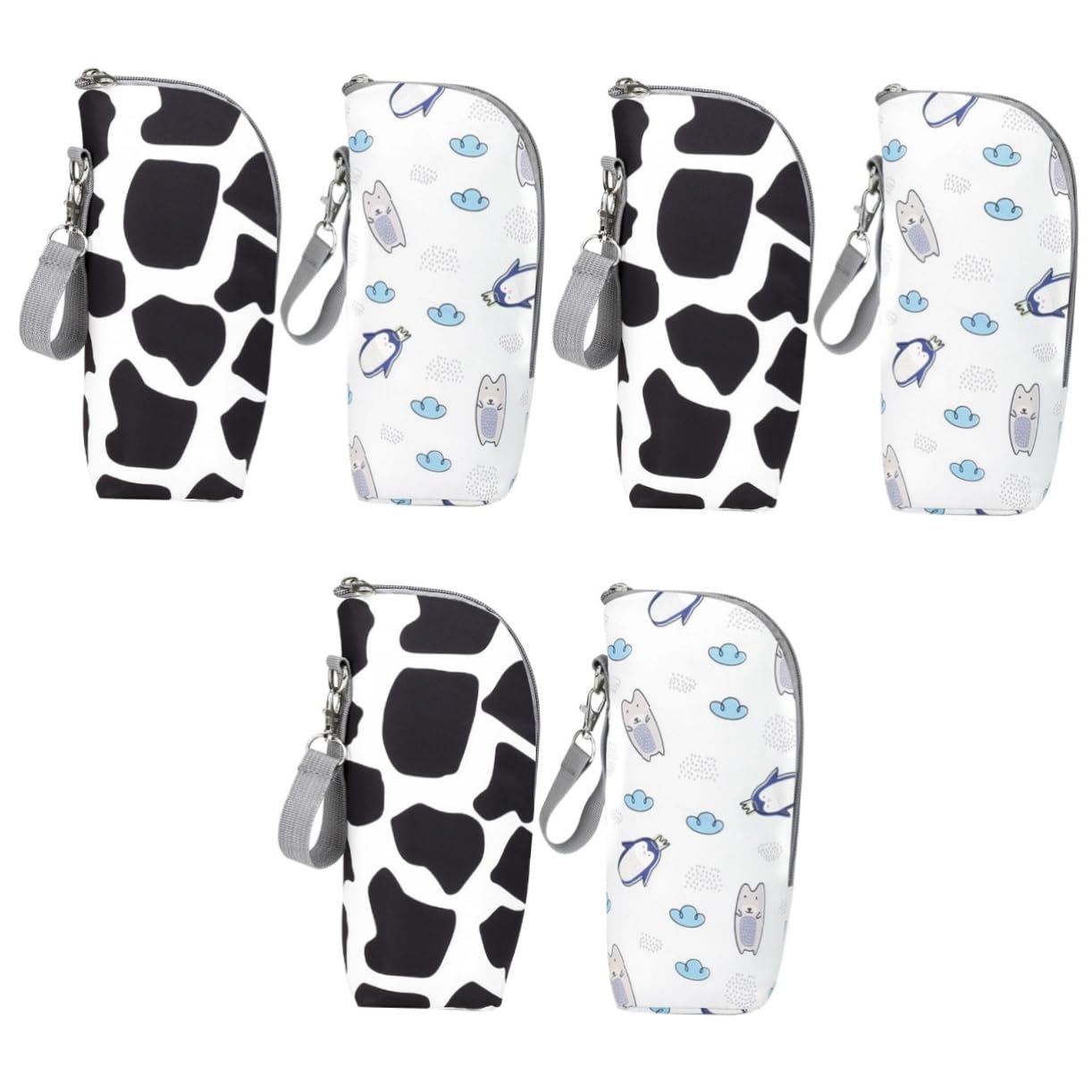 Abaodam 6piezas Bolsa Aislante para Biberones Portátil y Práctica para Almacenamiento De Comida para Bebés para y Paseos Mano De Sujeción y Aislamiento Térmico
