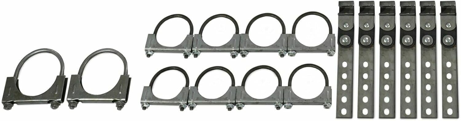 Truck Exhaust Kits 2.5" Dual Exhaust Kit with Flowmaster 50 Series Rear Exit Rolled Tips Fits Tundra 09-21