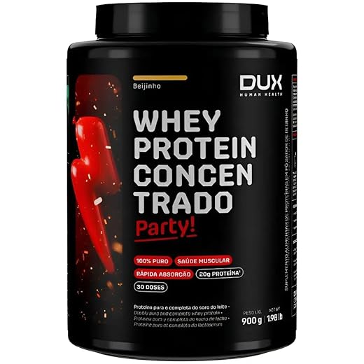 Whey Protein Concentrado Pote (900g), Beijinho, Dux Human Health