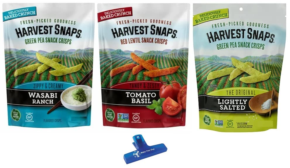 Buy Harvest Snaps Green Pea and Red Lentil Snack Crisps, Wasabi Ranch