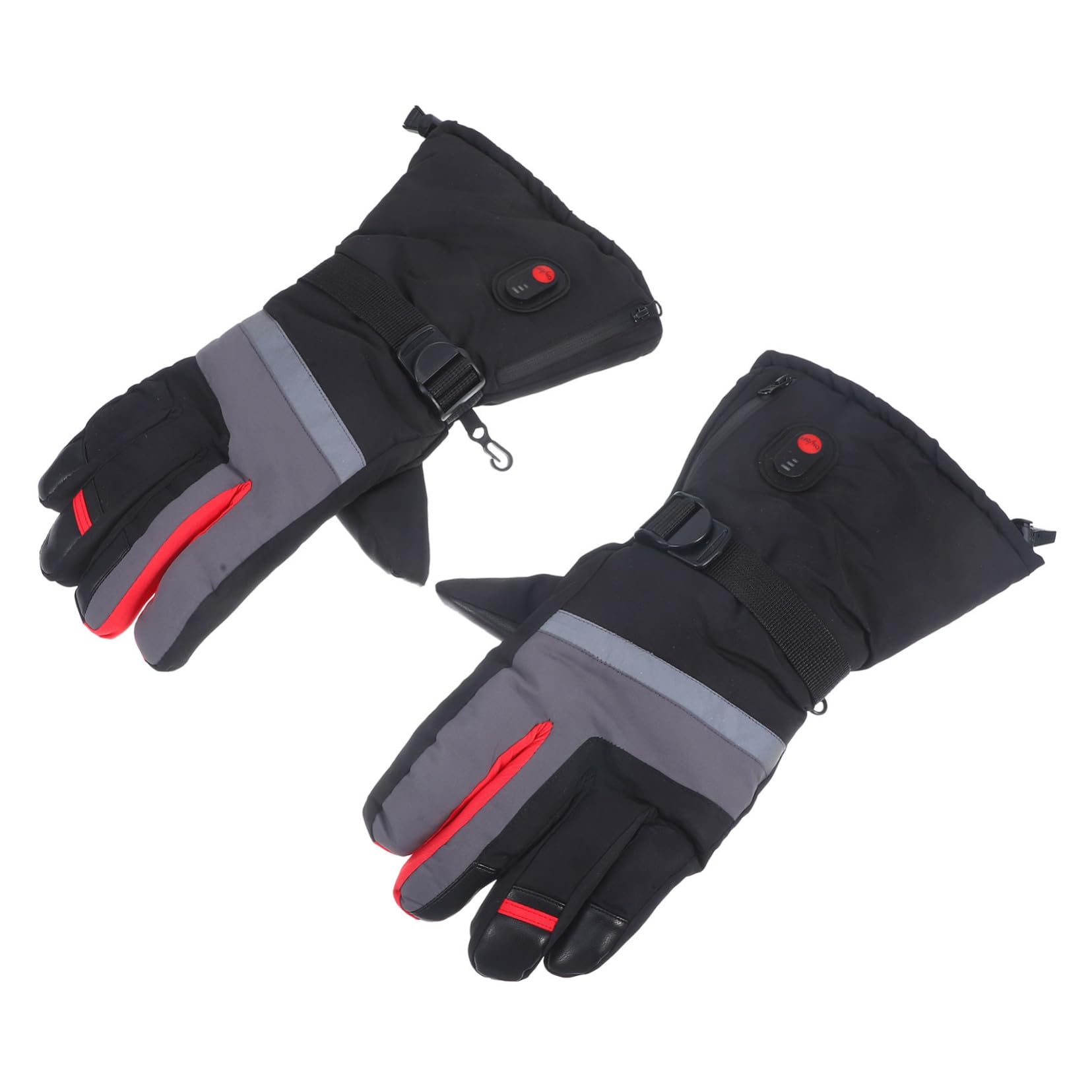 Milisten Guantes de Esquí Calefactables para Invierno Resistentes al Viento Agua para Actividades al Aire como Esquí o Senderismo Control de Temperatura de Tres