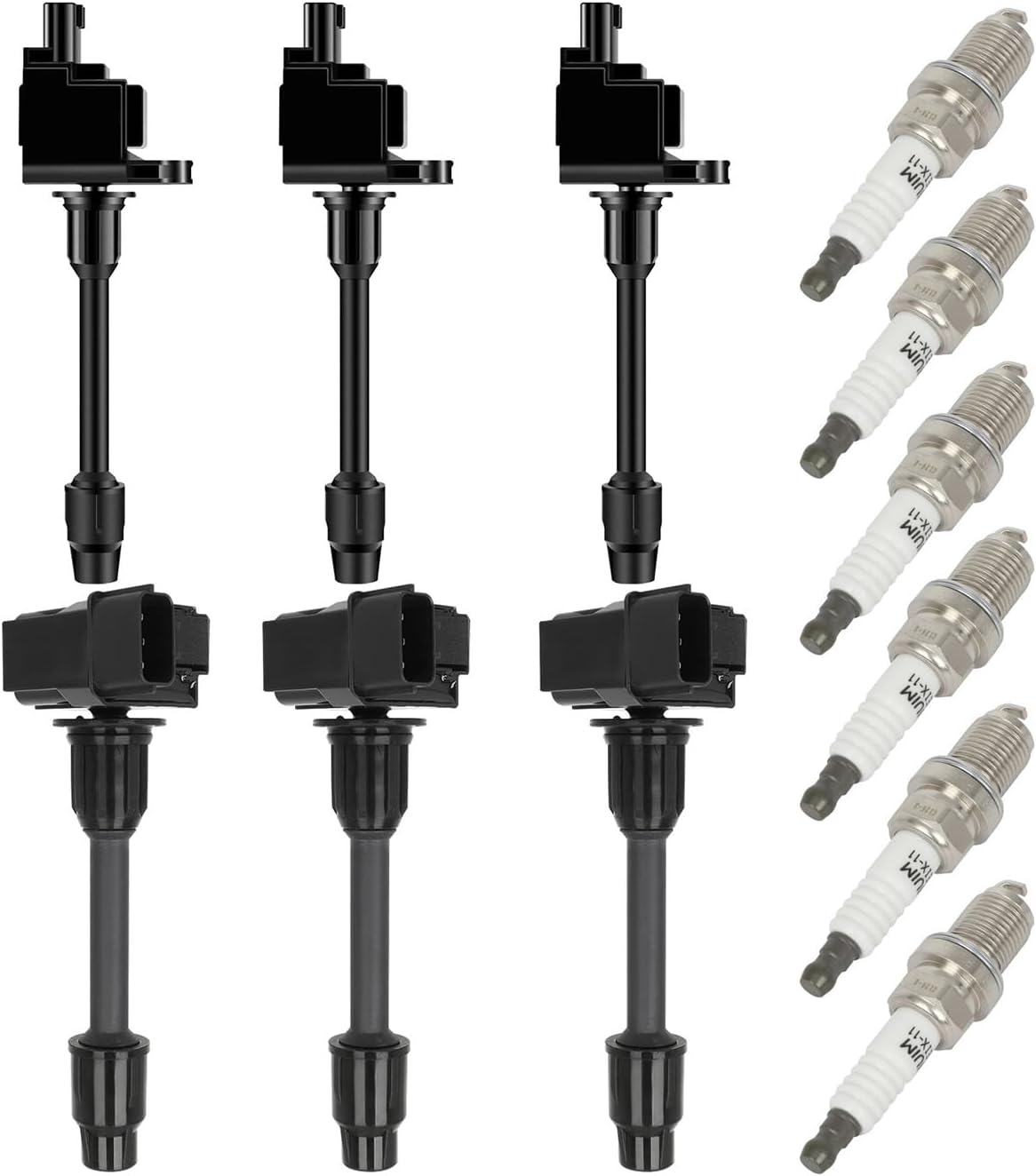 ECCPP 3 ignition coils with 3 iridium Spark Plugs,UF348+ UF332,coils packs,for Nissan Maxima 2000-2001 &,for Infiniti I30 2000-2001,3.0L,UF348,UF-332,UF-363