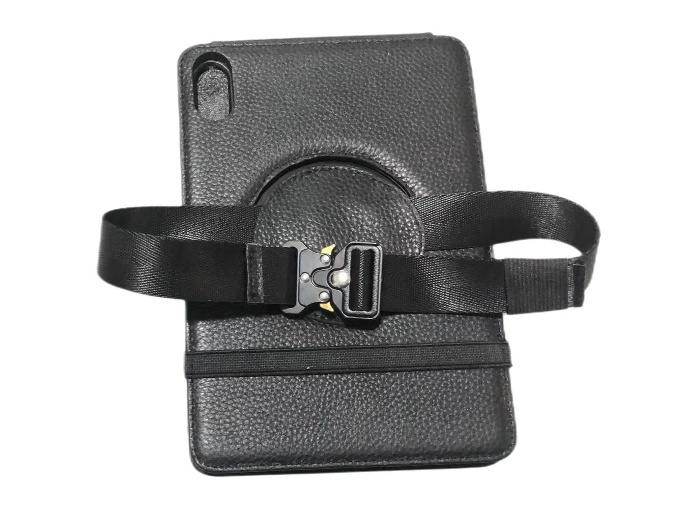 Crystal Pilot Flip Pad (kompatibel mit Mini iPad_6) Premium Vollnarbenleder Flight Kneeboard mit Metallschnalle