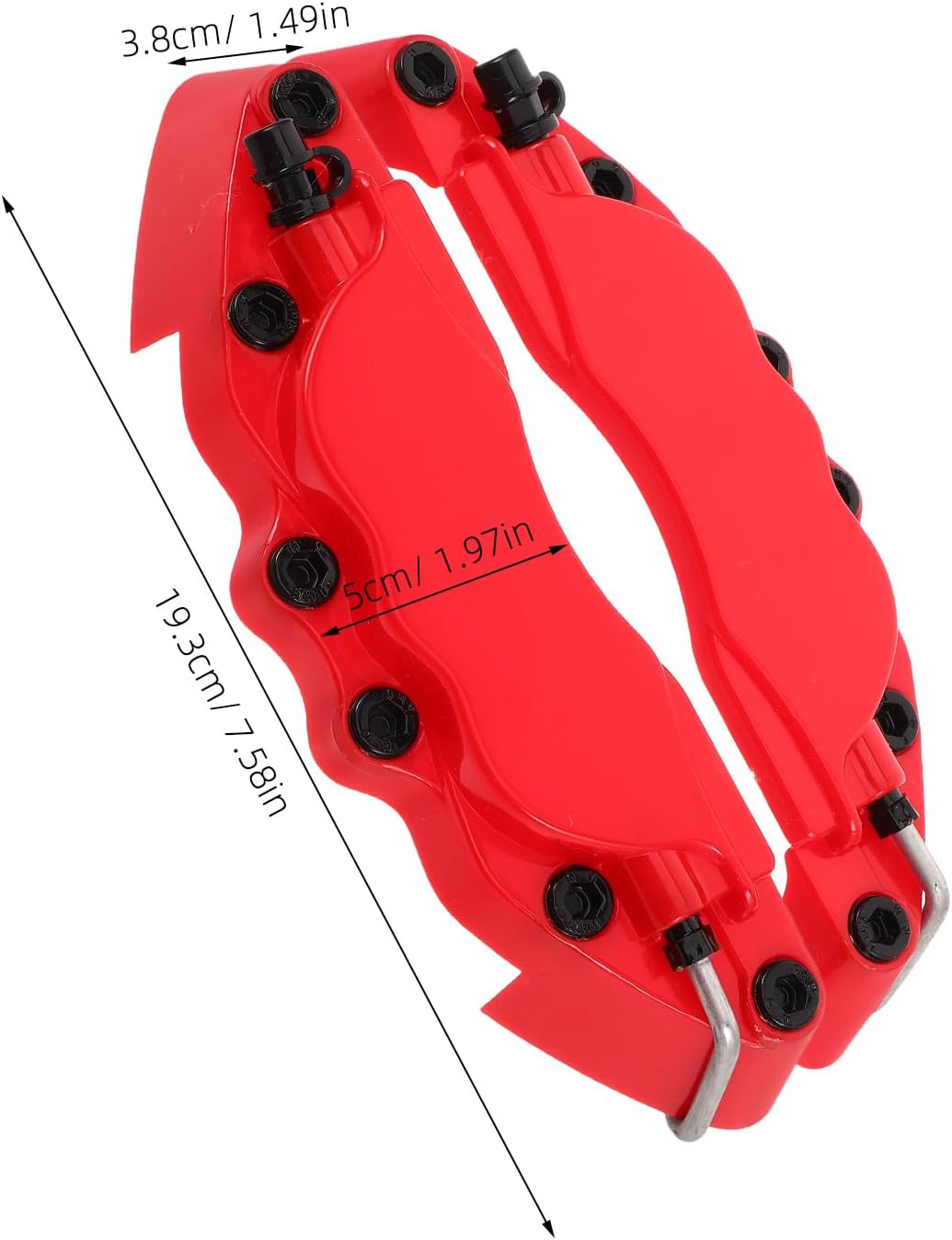 1 Pair Car Brake Caliper Covers - Wheel Hub Decoration Front and Rear Automotive Brake Caliper Cover for Vehicle Replacement Parts