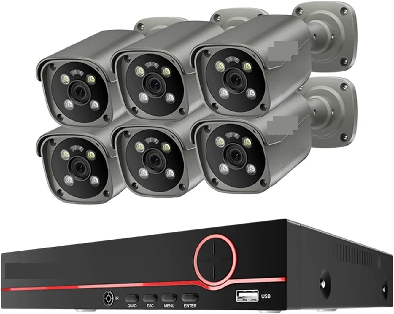 4K 8MP Surveillance Camera System H.265 8CH PoE NVR Kit Human Detection Red-Bule Light Alarm P2P Video Audio CCTV Camera(3T(户外运动),14)