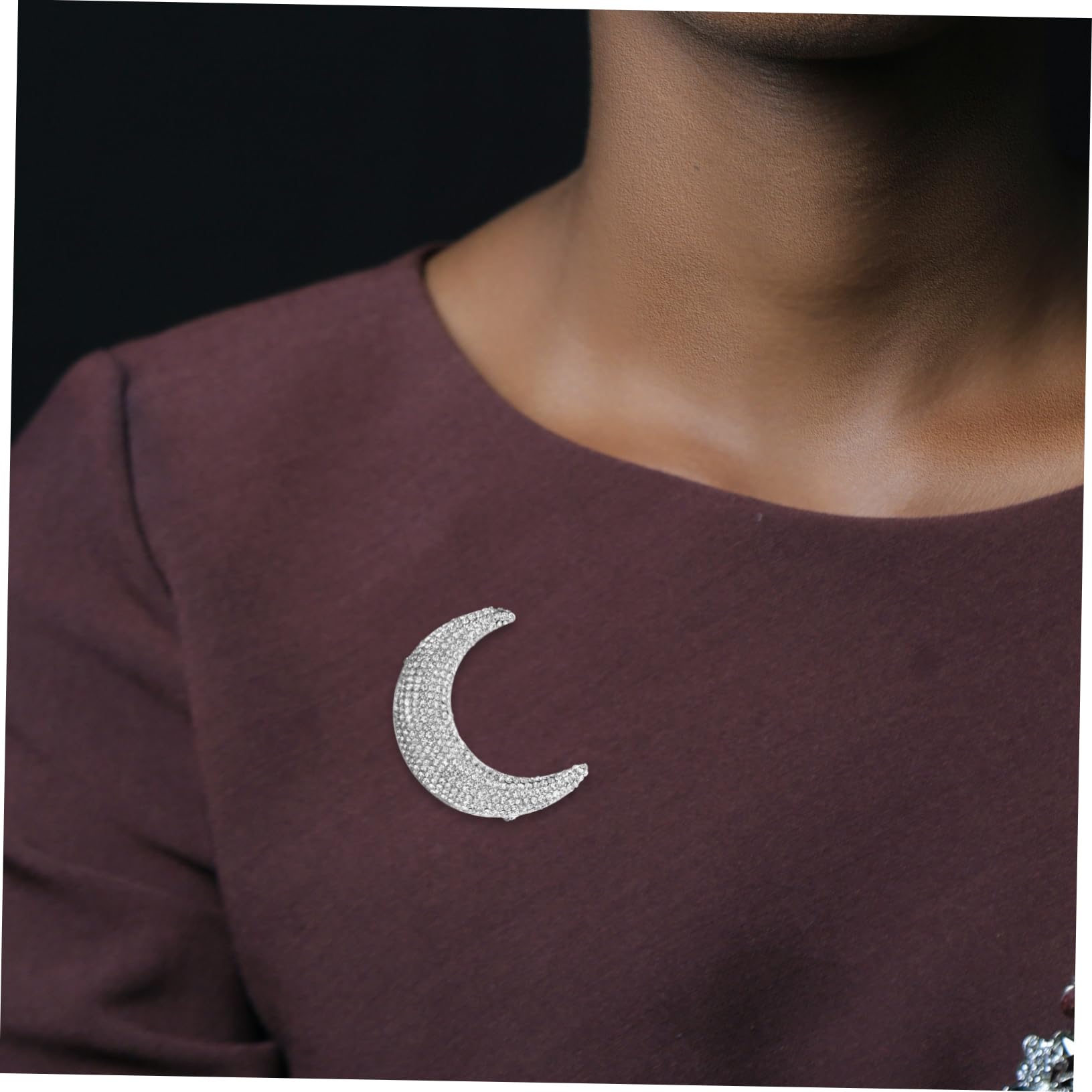 Holibanna broche de llena de diamantes bufandas para mujer broche de chaqueta de ropa insignia de ropa pasador de para la ropa pasador para mochilas aleación Silver