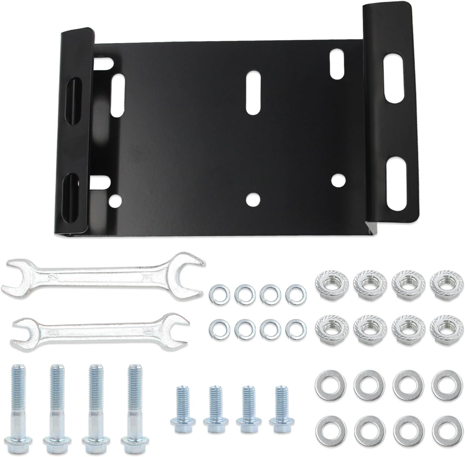 Torque Converter Mounting Adapter Plate Kit Compatible with Predator 212cc/224cc/196cc 6.5HP Engines, Honda GX160/GX200 Engines&Mega Moto 80cc/105cc&Coleman RB100/RT100 Mini Bike Engines