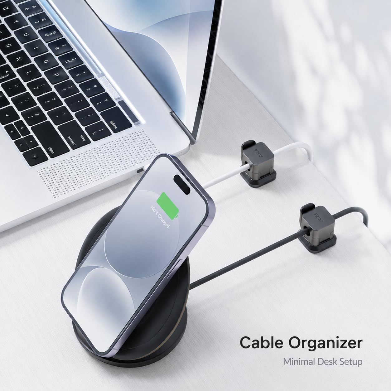 PZOZ Cable Clips 6 Pack, Adhesive Cable Management Clips with Secure Buckle — Amazon image 3