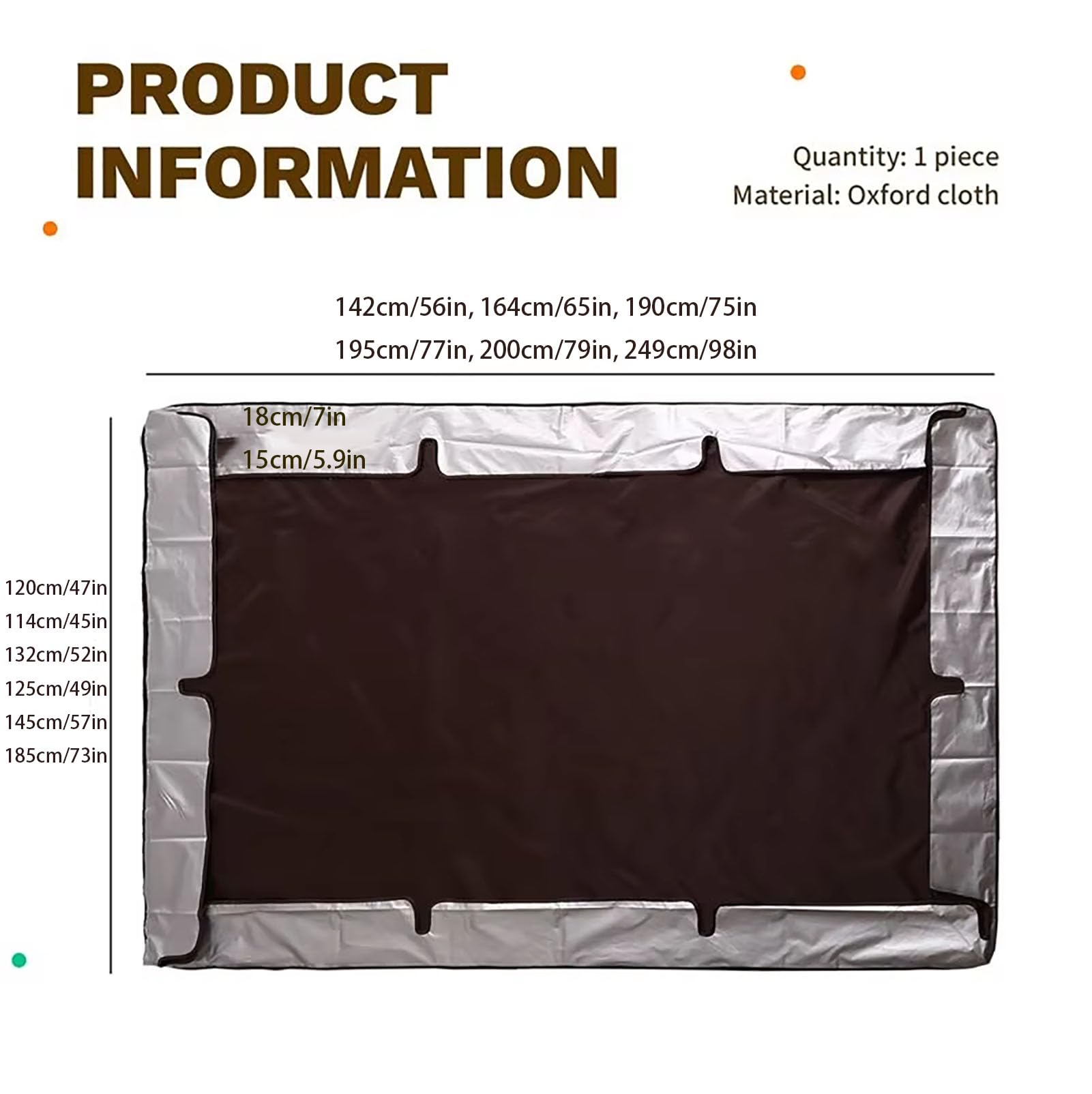 Tenda da Sole per Altalena da Giardino a 2-3 posti, 420D Tetto di Ricambio per Dondolo da Giardino, Impermeabile e Protezione, Copertura per Altalena,Grigio,190 * 132 * 15cm