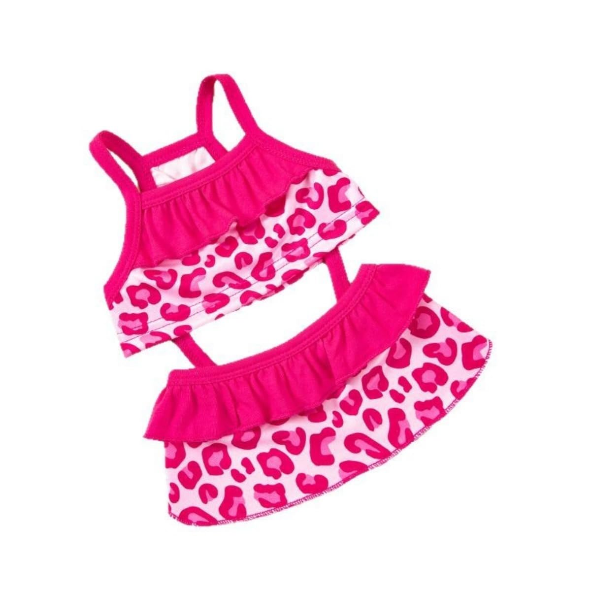 Dog Bikini Swimsuit, Pet Bathing Suits Beach Clothes, Cat Costume Puppy Tutu Dresses, Dog Beach Swimsuit Pet Skirts for Summer Rose Leopard M